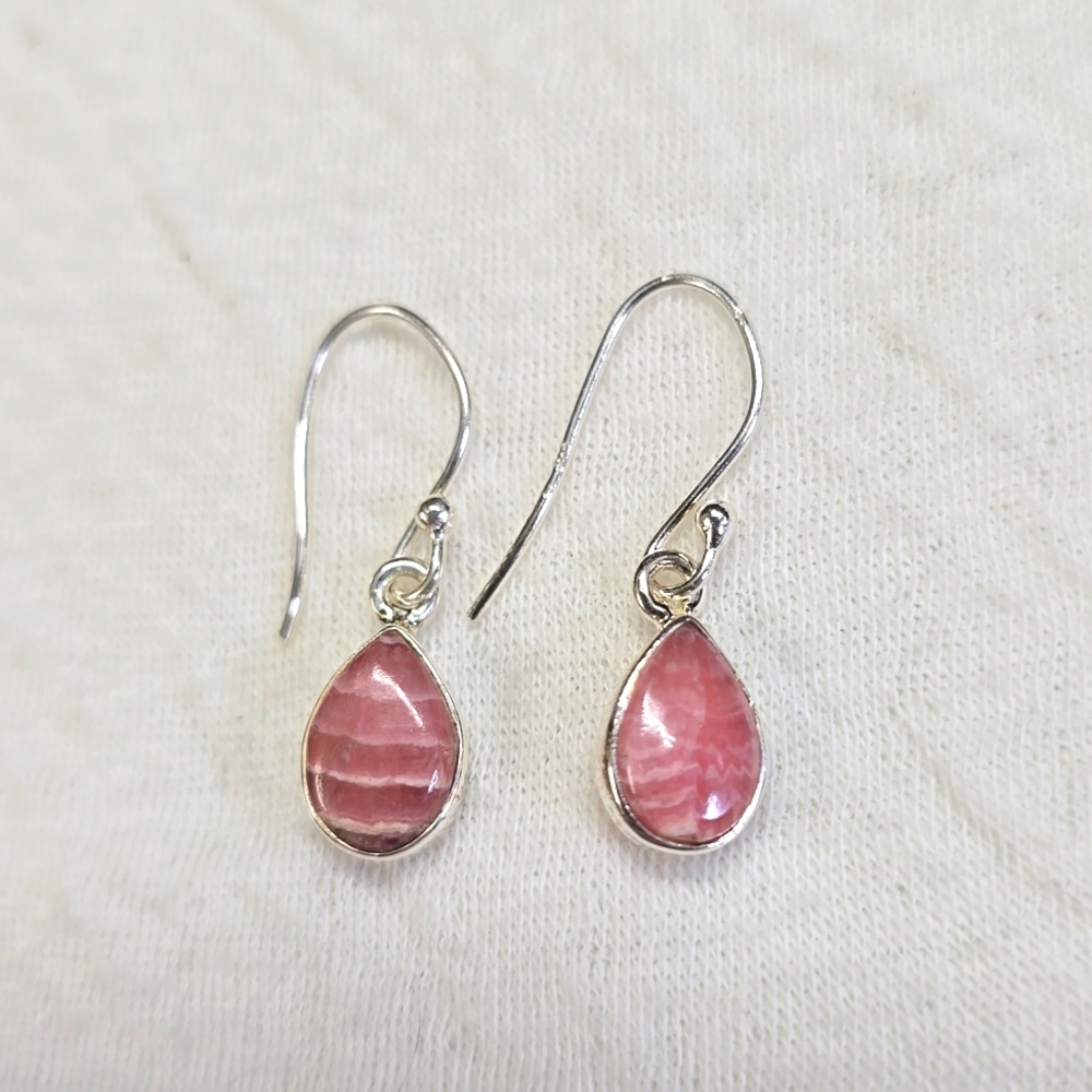 New Rhodochrosite Earrings